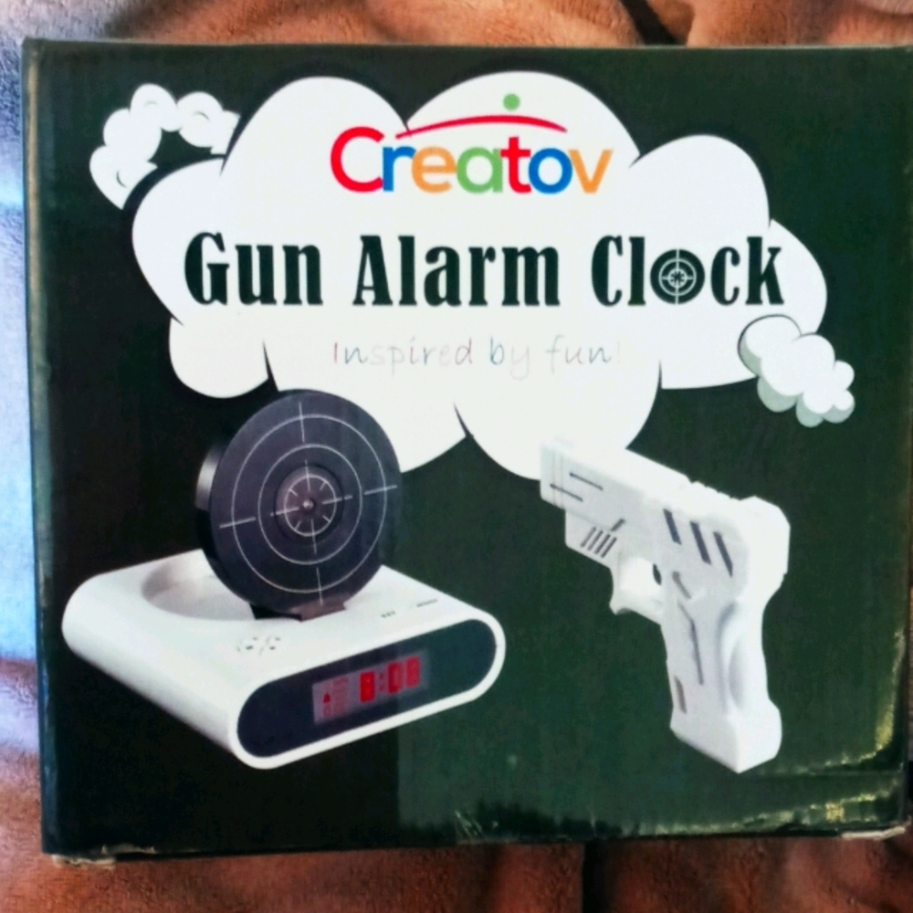 Gun & Target Alarm Clock